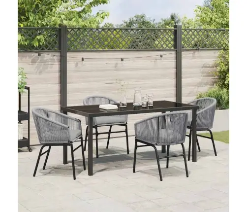 Sodo Valgomojo Komplektas 5 Pcs Antracitas