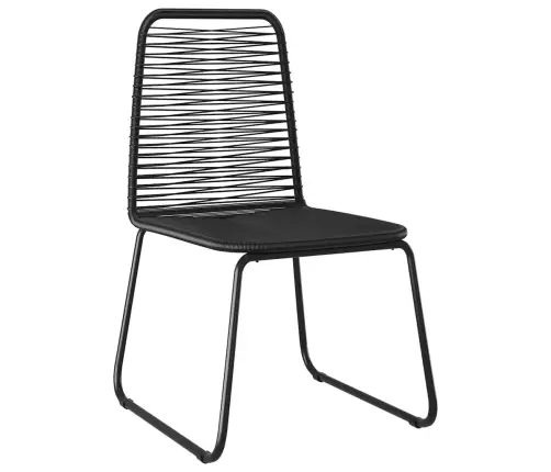 Melni Āra Krēsli 3 Pcs Melna 80 X 80 X 73 Cm Vidaxl Melni Āra Krēsli 3 Pcs Melna 80 X 80 X 73 Cm Vidaxl