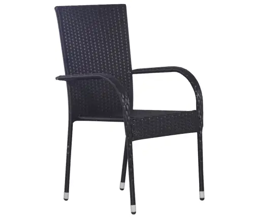 Aia Söögilaudade Komplekt 5 Pcs Must Polürooster