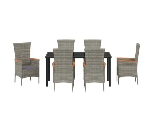 Aia Söögilaudade Komplekt 7 Pcs Hall Pulbervärvitud Teras