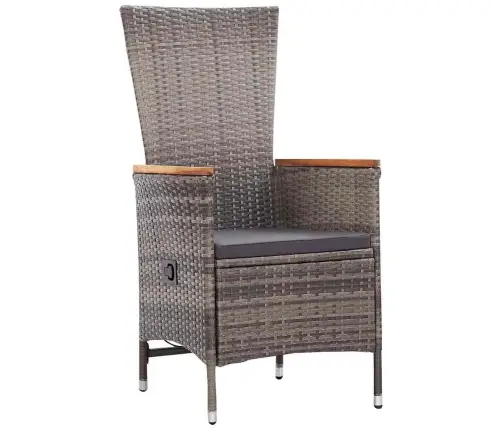 Āra Krēsli 3 Pcs Pelēka Tumši Pelēka 80 X 80 X 73 Cm Vidaxl