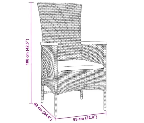 Āra Krēsli 3 Pcs Pelēka Tumši Pelēka 80 X 80 X 73 Cm Vidaxl
