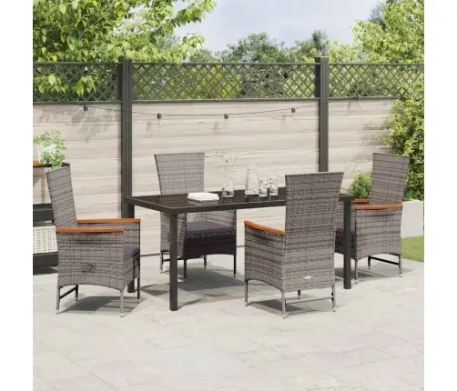 Aia Söögilaudade Komplekt Padjaga 5 Pcs Hall Polürooster