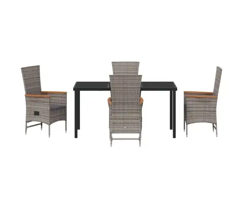 Aia Söögilaudade Komplekt Padjaga 5 Pcs Hall Polürooster