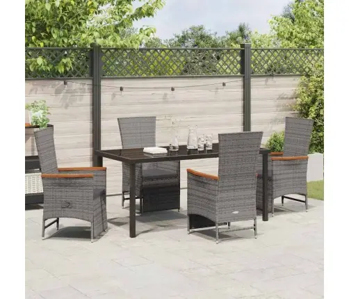 Aia Söögilaudade Komplekt Padjaga 5 Pcs Hall Polürotang