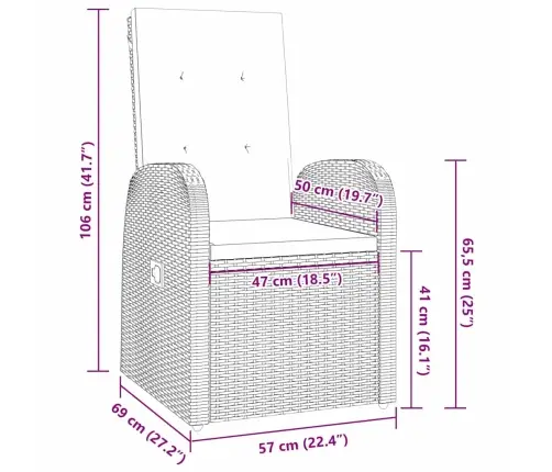 Āra Mēbeļu Komplekts 5 Pcs Pelēka Tumši Pelēks 80 X 80 X 73 Cm Vidaxl
