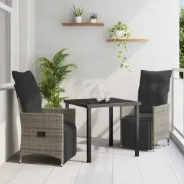 Aia Söögilaudade Komplekt Padjaga 3 Pcs Hall Polürooster