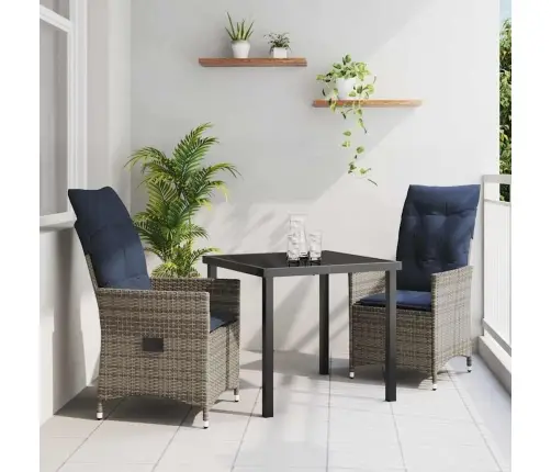 Lauda Ja Toolide Komplekt Padjaga 3 Pcs Hall Pe Rattan