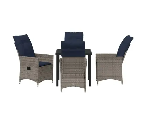 Lauda Ja Toolide Komplekt Padjaga 5 Pcs Hall Pe Rattan