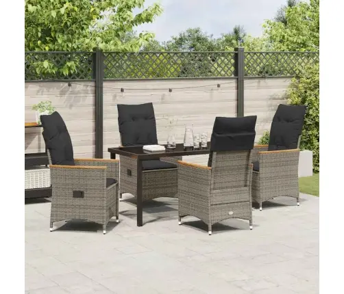 Aia Söögilaudade Komplekt Padjaga 5 Pcs Hall Polürotang