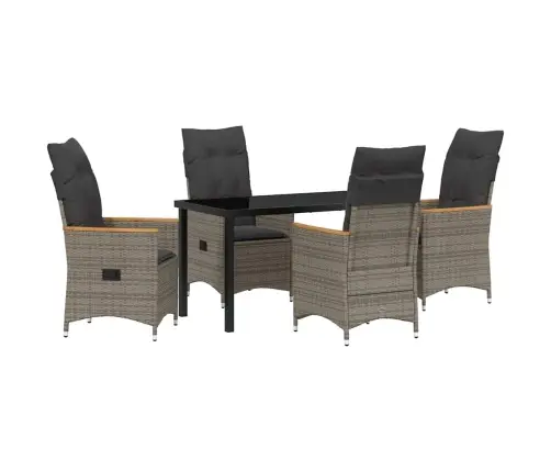 Aia Söögilaudade Komplekt Padjaga 5 Pcs Hall Polürotang