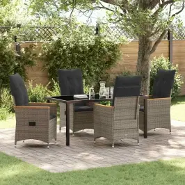 Aia Söögilaudade Komplekt Padjaga 5 Pcs Hall Polürooster