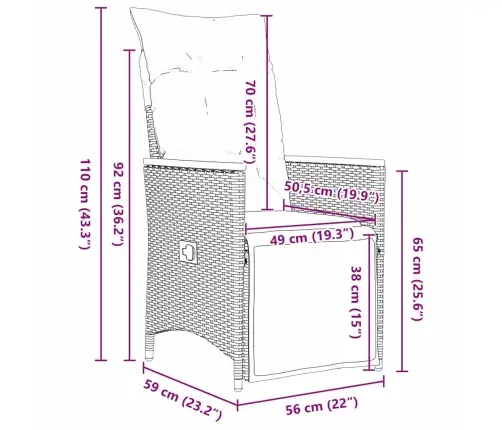 5 Daļu Dārza Galds Ar Spilveniem Pelēkā Polirātna Krāsā Vidaxl