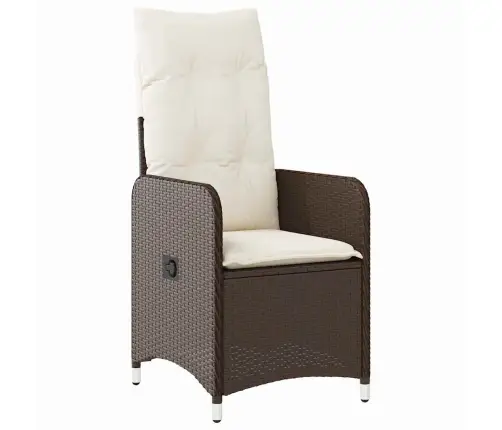 Aia Söögilaudade Komplekt Padjaga 3 Pcs Pruun Polürooster