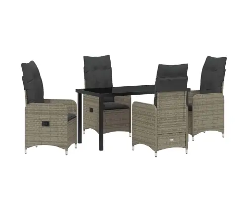 Aia Söögilaudade Komplekt Padjaga 5 Pcs Hall Polürotang