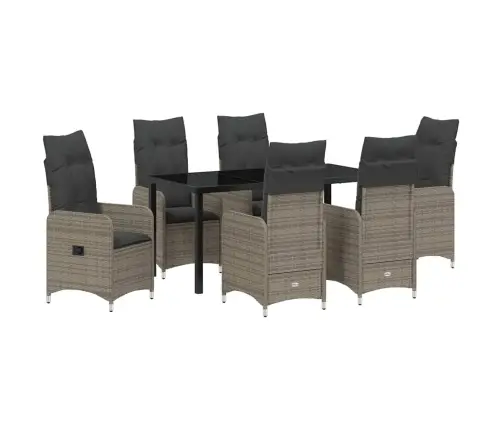 Aia Söögilaudade Komplekt Padjaga 7 Pcs Hall Polürooster