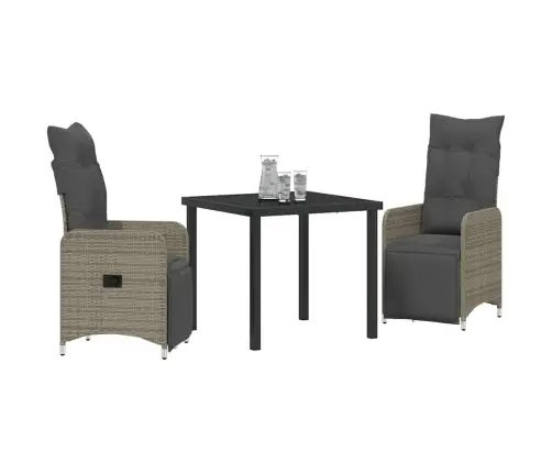 Aia Söögilaudade Komplekt Padjaga 3 Pcs Hall Polürooster