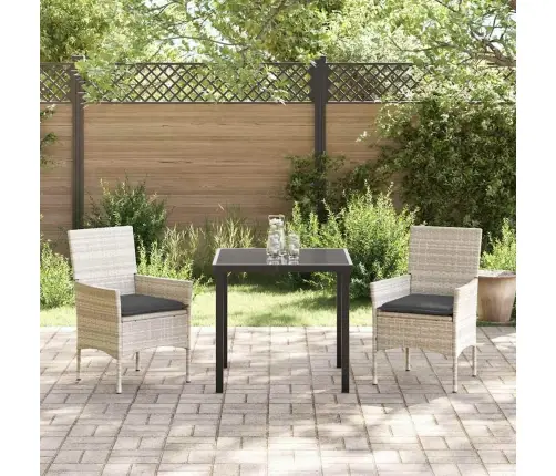 Aia Söögilaudade Komplekt Padjaga 3 Pcs Helehall Polürotang