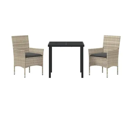 Aia Söögilaudade Komplekt Padjaga 3 Pcs Helehall Polürotang