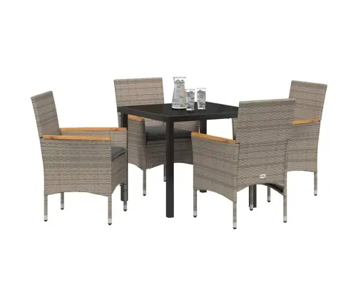 Aia Söögilaudade Komplekt Padjaga 5 Pcs Hall Polürooster