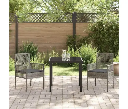 Aia Söögilaudade Komplekt Padjaga 3 Pcs Hall Polürooster