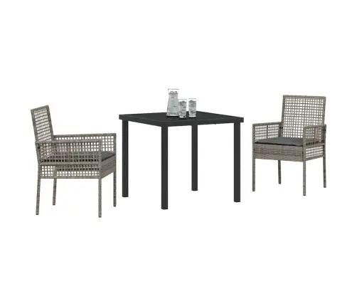 Aia Söögilaudade Komplekt Padjaga 3 Pcs Hall Polürooster