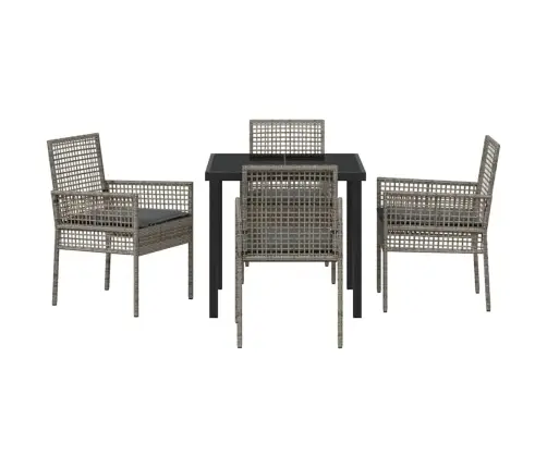 Aia Söögilaudade Komplekt Padjaga 5 Pcs Hall Polürooster
