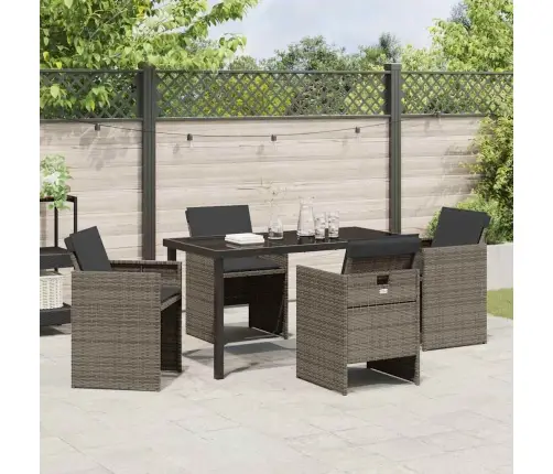 Aia Söögilaudade Komplekt Padjaga 5 Pcs Hall Polürotang