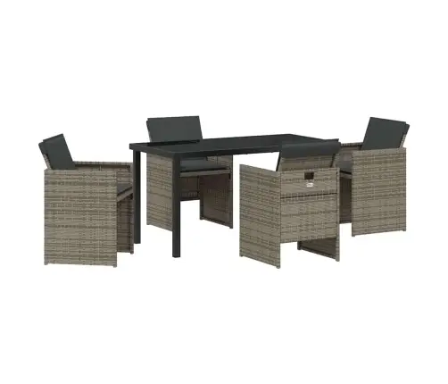 Aia Söögilaudade Komplekt Padjaga 5 Pcs Hall Polürotang