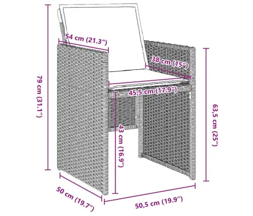 5 Daļu Dārza Galda Komplekts Ar Spilveniem Gaiši Pelēkā Polirattanā Vidaxl