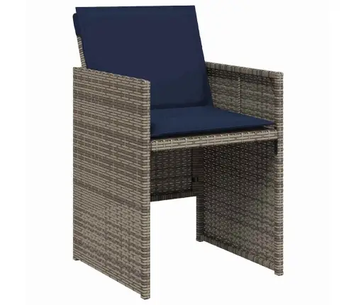 Sodo Valgomojo Komplektas Su Pagalve 5 Pcs Pilka Poliratanas