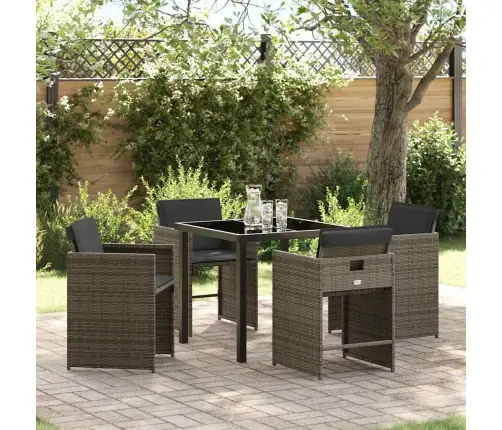 Aia Söögilaudade Komplekt Padjaga 5 Pcs Hall Polürotang