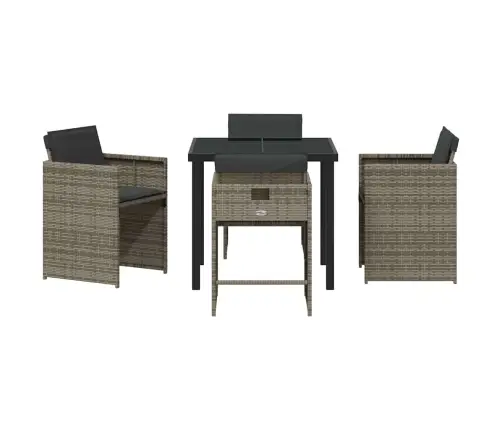 Aia Söögilaudade Komplekt Padjaga 5 Pcs Hall Polürotang