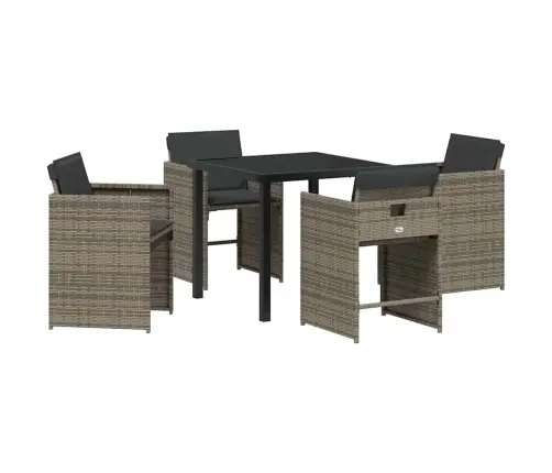 Aia Söögilaudade Komplekt Padjaga 5 Pcs Hall Polürotang