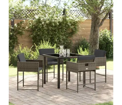 Aia Söögilaudade Komplekt Padjaga 5 Pcs Hall Polürotang