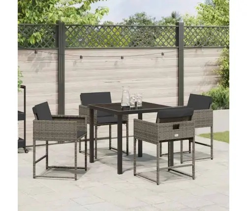 Aia Söögilaudade Komplekt Padjaga 5 Pcs Hall Polürotang