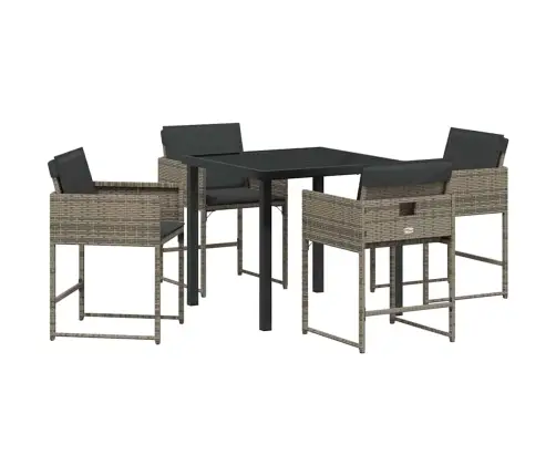 Aia Söögilaudade Komplekt Padjaga 5 Pcs Hall Polürotang