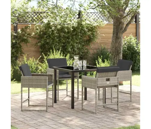 Aia Söögilaudade Komplekt Padjaga 5 Pcs Helehall Polürotang