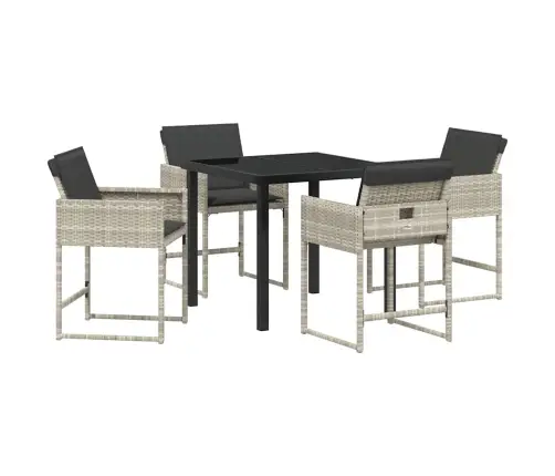 Aia Söögilaudade Komplekt Padjaga 5 Pcs Helehall Polürotang