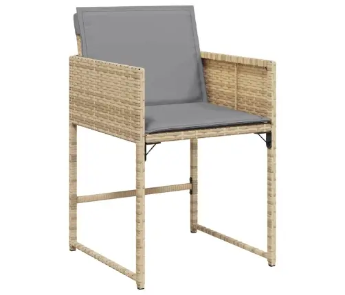 Aia Söögilaudade Komplekt Padjaga 5 Pcs Beež Polürotang