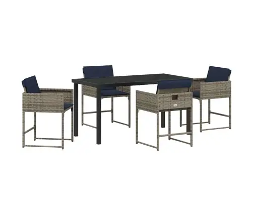 Aia Söögilaudade Komplekt Padjaga 5 Pcs Hall Polürotang