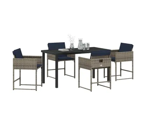 Aia Söögilaudade Komplekt Padjaga 5 Pcs Hall Polürotang