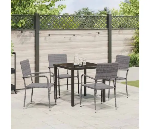 Aia Söögilaudade Komplekt Padjaga 5 Pcs Hall Polürotang