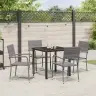 Aia Söögilaudade Komplekt Padjaga 5 Pcs Hall Polürotang