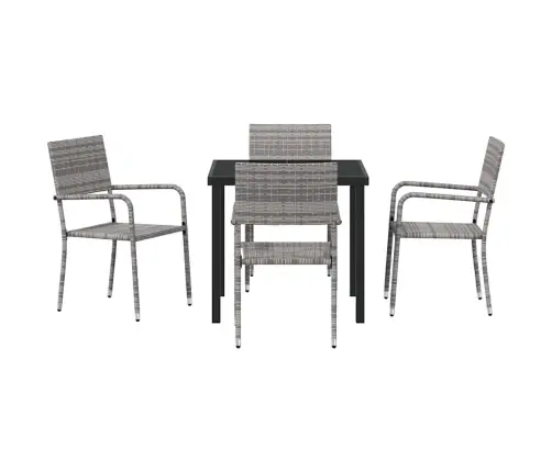 Aia Söögilaudade Komplekt Padjaga 5 Pcs Hall Polürotang