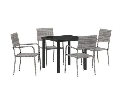 Aia Söögilaudade Komplekt Padjaga 5 Pcs Hall Polürotang