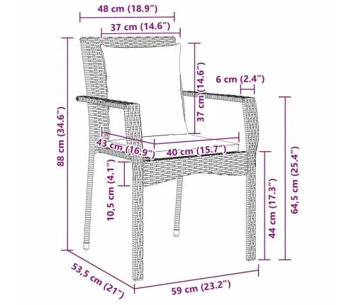 Dārza Ēdamgalds 5 Pcs Melna 140 X 70 X 73 Cm Pe Ratan Vidaxl
