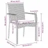 Sodo Valgomojo Komplektas Su Pagalve 5 Pcs Juoda Poli Ratanas Sodo Valgomojo Komplektas Su Pagalve 5 Pcs Juoda Poli Ratanas
