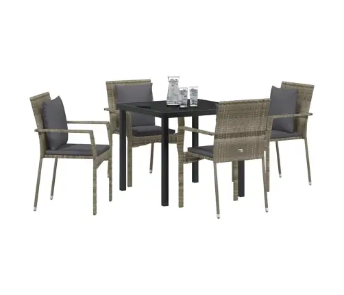 Dārza Krēsli 4 Komplektā 5 Pcs Pelēka 80 X 80 X 73 Cm Vidaxl Dārza Krēsli 4 Komplektā 5 Pcs Pelēka 80 X 80 X 73 Cm Vidaxl