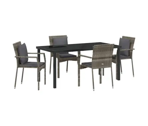 Aia Söögilaudade Komplekt Padjaga 5 Pcs Hall Polürooster Aia Söögilaudade Komplekt Padjaga 5 Pcs Hall Polürooster